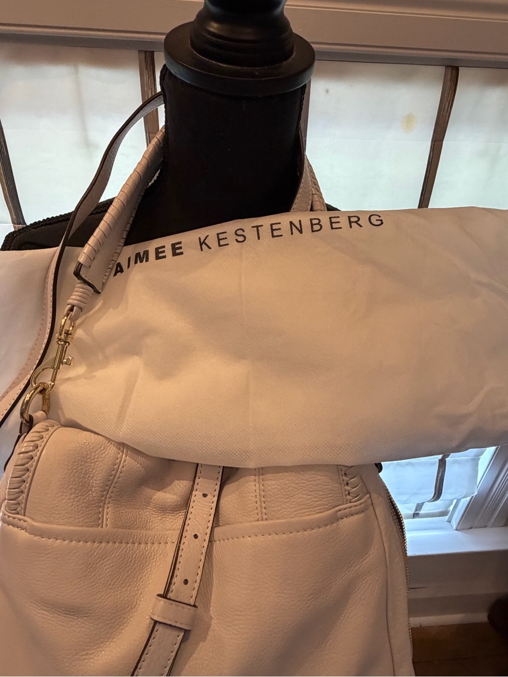 Aimee Kestenberg White Leather Shoulder Bag